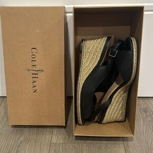 Cole Haan, size 9, black Kierin sandal